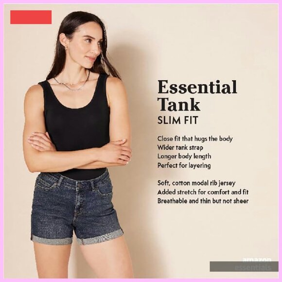 Slim Fit Tank Top for Women, Versatile Layering Essential - Picture 2 of 4